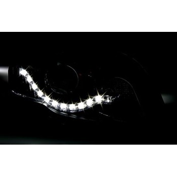 Φανάρια εμπρός Audi A3 (2003-2008) led Dayline - chrome , με λάμπες (Η9) - σετ 2τμχ. Φανάρια εμπρός Audi A3 (2003-2008) led Dayline - chrome , με λάμπες (Η9) - σετ 2τμχ.