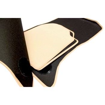 Πατάκια μοκέτα BMW σειρά 5 F10 / F11 (2010-2013) - μπεζ - 4τμχ., Petex