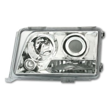 Φανάρια εμπρός Mercedes W124 (1993-1995) angel eyes, χωρίς λάμπες (Η7) - σετ 2τμχ.