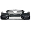 Προφυλακτήρας εμπρός Mercedes C-class W205 (2014+) - AMG look - με diffuser και μπούκες