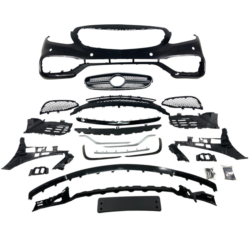 Προφυλακτήρας εμπρός Mercedes C-class W205 (2014+) - AMG look - με diffuser και μπούκες