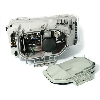 Φανάρια εμπρός Mercedes W124 (1993-1995) angel eyes, χωρίς λάμπες (Η7) - σετ 2τμχ.