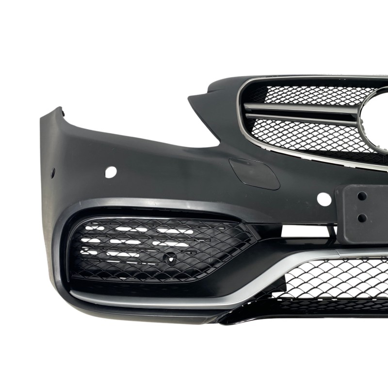 Προφυλακτήρας εμπρός Mercedes C-class W205 (2014+) - AMG look - με diffuser και μπούκες