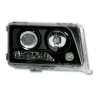 Φανάρια εμπρός Mercedes W124 (1993-1995) - μαύρα , χωρίς λάμπες (Η7) - σετ 2τμχ.