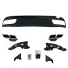 Προφυλακτήρας εμπρός Mercedes C-class W205 (2014+) - AMG look - με diffuser και μπούκες