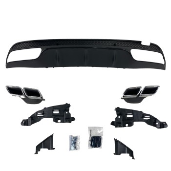 Προφυλακτήρας εμπρός Mercedes C-class W205 (2014+) - AMG look - με diffuser και μπούκες Προφυλακτήρας εμπρός Mercedes C-class W205 (2014+) - AMG look - με diffuser και μπούκες