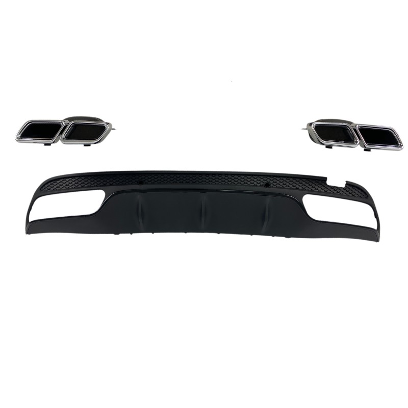 Προφυλακτήρας εμπρός Mercedes C-class W205 (2014+) - AMG look - με diffuser και μπούκες