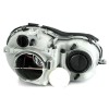 Φανάρια εμπρός Mercedes CLK W209 / C209 (2003-2009) angel eyes, χωρίς λάμπες (Η7) - σετ 2τμχ.