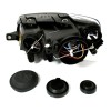 Φανάρια εμπρός Vw Passat B6 / 3C (2005-2010) angel eyes - chrome , χωρίς λάμπες (Η7) - σετ 2τμχ.