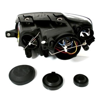 Φανάρια εμπρός Vw Passat B6 / 3C (2005-2010) angel eyes - chrome , χωρίς λάμπες (Η7) - σετ 2τμχ.
