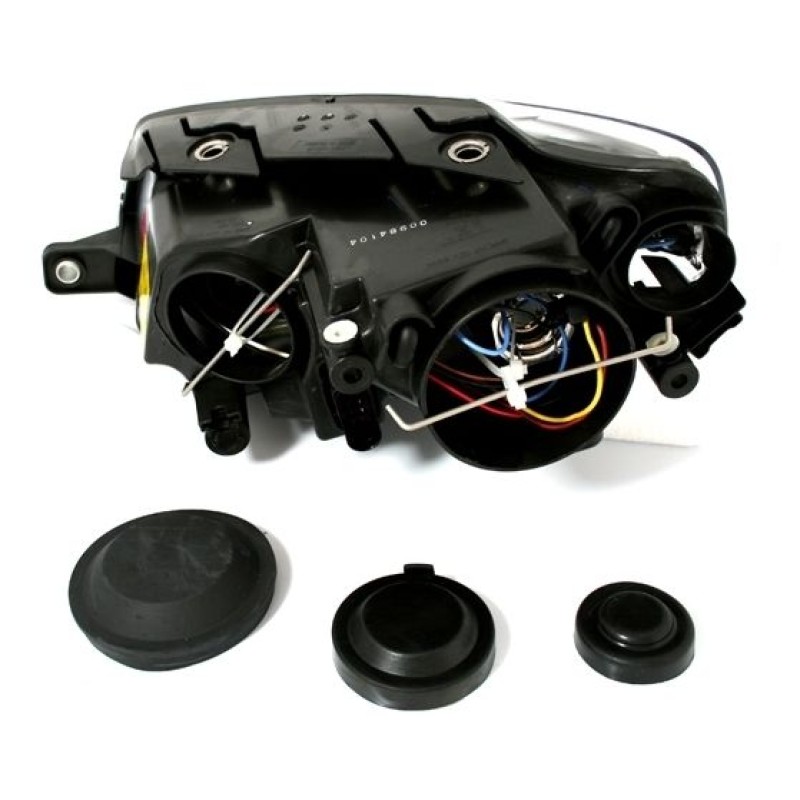 Φανάρια εμπρός Vw Passat B6 / 3C (2005-2010) angel eyes - chrome , χωρίς λάμπες (Η7) - σετ 2τμχ.