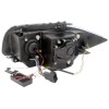 Φανάρια εμπρός BMW E87/Ε81 (2004-2011) angel eyes - μαύρα , με λάμπες (Η1) - σετ 2τμχ.