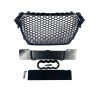 Μάσκα Audi A4 B8 (2011-2014) - RS LOOK - μαύρη γυαλιστερή, χωρίς σήμα