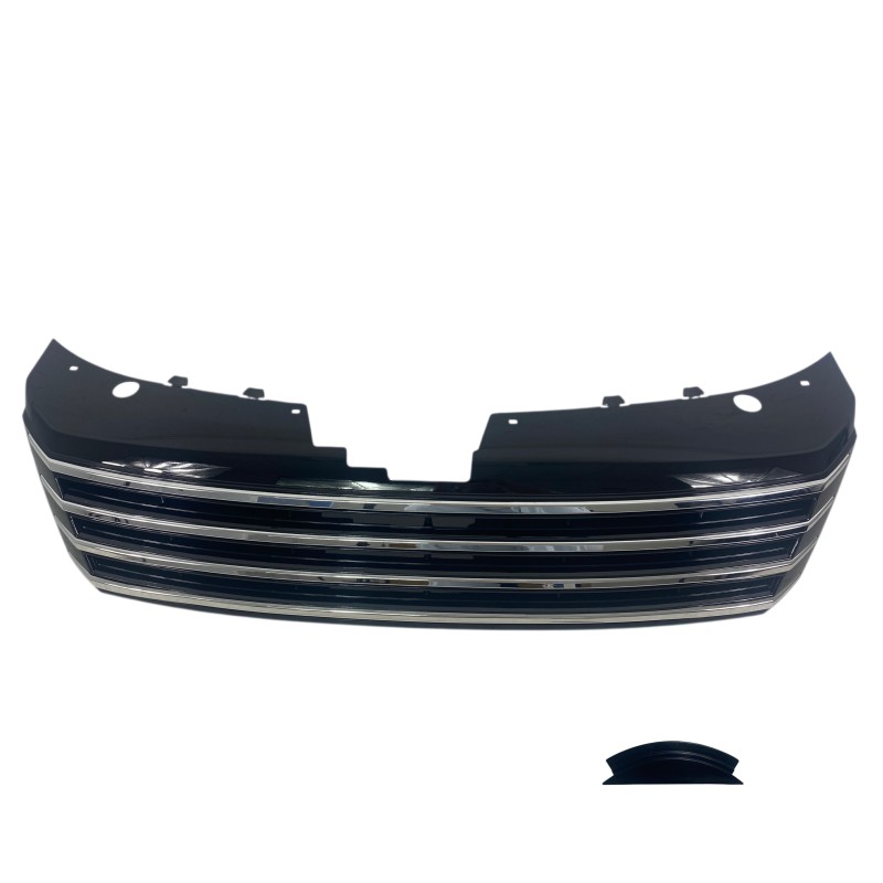Μάσκα Vw Passat 3C (2010-2015) - μαύρη με πλαίσιο χρωμίου, χωρίς σήμα