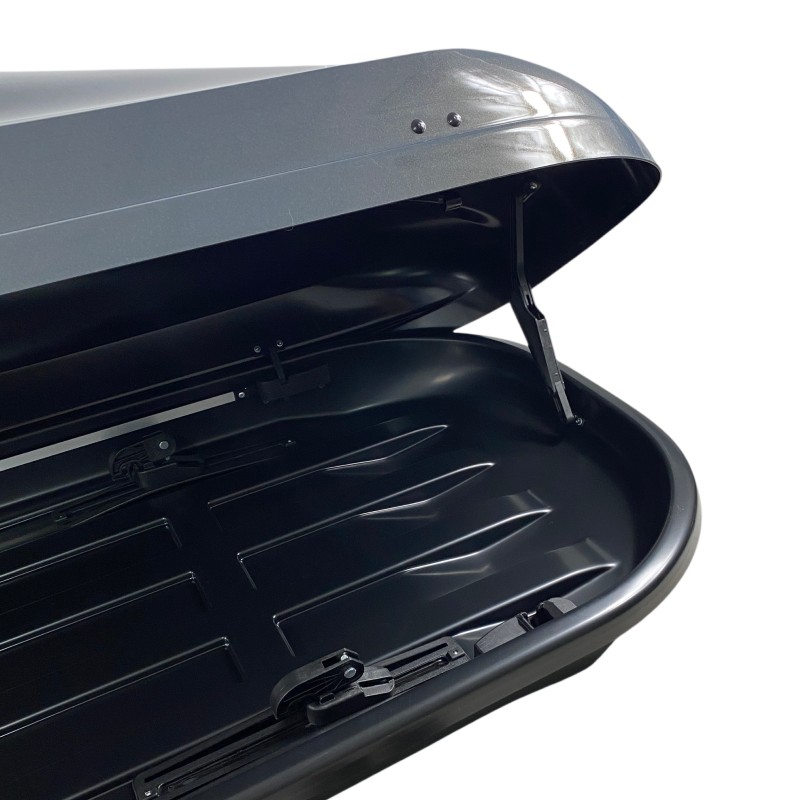 Μπαγκαζιέρα οροφής Junior Altro 185x80x41cm με διπλό άνοιγμα με κλειδί, 460 λίτρα - Γκρι υαλιγστερή