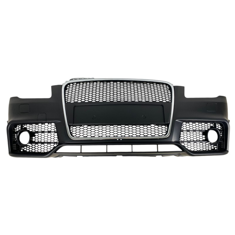 Προφυλακτήρας εμπρός Audi A4 B7 8E (2004-2008) - S Line Design με γρίλια χρωμίου, με ανοίγματα πιτσιλίθρες