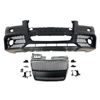 Προφυλακτήρας εμπρός Audi A4 B7 8E (2004-2008) - S Line Design με γρίλια χρωμίου, με ανοίγματα πιτσιλίθρες