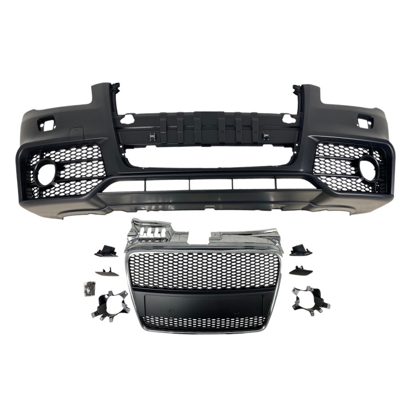 Προφυλακτήρας εμπρός Audi A4 B7 8E (2004-2008) - S Line Design με γρίλια χρωμίου, με ανοίγματα πιτσιλίθρες