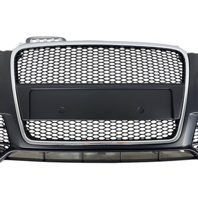 Προφυλακτήρας εμπρός Audi A4 B7 8E (2004-2008) - S Line Design με γρίλια χρωμίου, με ανοίγματα πιτσιλίθρες