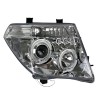 Φανάρια εμπρός Nissan Navara / Pathfinder (2005-2009) led angel eyes - chrome , με λάμπες (Η1) - σετ 2τμχ.