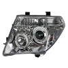 Φανάρια εμπρός Nissan Navara / Pathfinder (2005-2009) led angel eyes - chrome , με λάμπες (Η1) - σετ 2τμχ.