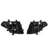 Φανάρια εμπρός Nissan Navara / Pathfinder (2005-2009) led angel eyes - chrome , με λάμπες (Η1) - σετ 2τμχ.