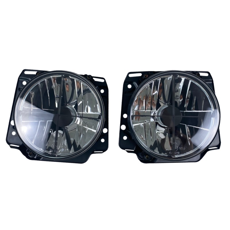 Φανάρια εμπρός Vw Golf II (1983-1993) με σταυρό - chrome , χωρίς λάμπες (Η 4 ) - σετ 2τμχ.