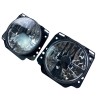 Φανάρια εμπρός Vw Golf II (1983-1993) με σταυρό - chrome , χωρίς λάμπες (Η 4 ) - σετ 2τμχ.