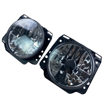 Φανάρια εμπρός Vw Golf II (1983-1993) με σταυρό - chrome , χωρίς λάμπες (Η 4 ) - σετ 2τμχ.