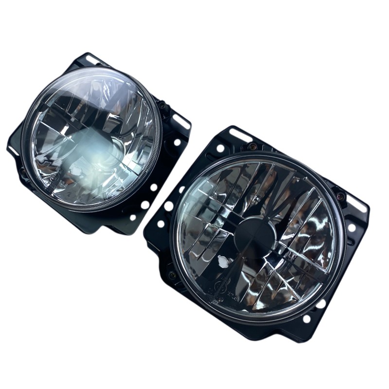Φανάρια εμπρός Vw Golf II (1983-1993) με σταυρό - chrome , χωρίς λάμπες (Η 4 ) - σετ 2τμχ.