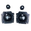 Φανάρια εμπρός Vw Golf II (1983-1993) με σταυρό - chrome , χωρίς λάμπες (Η 4 ) - σετ 2τμχ.