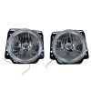 Φανάρια εμπρός Vw Golf II (1983-1993) angel eyes - chrome , χωρίς λάμπες (Η 4 ) - σετ 2τμχ.