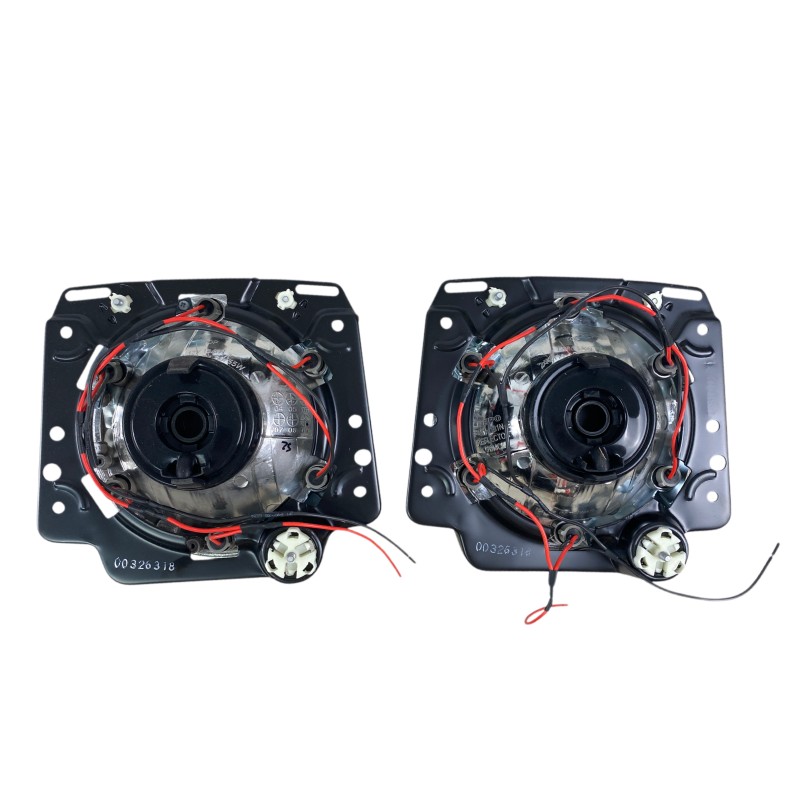 Φανάρια εμπρός Vw Golf II (1983-1993) angel eyes - chrome , χωρίς λάμπες (Η 4 ) - σετ 2τμχ.