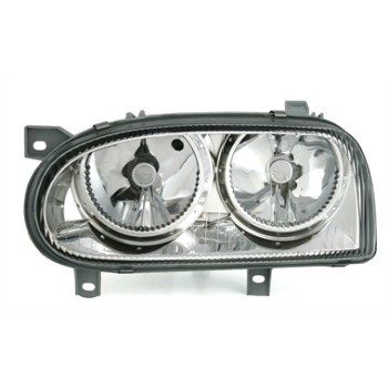 Φανάρια εμπρός Vw Golf 3 - chrome , με λάμπες (Η1) - σετ 2τμχ.