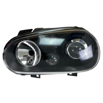 Φανάρια εμπρός Vw Golf IV R32 - μαύρα , χωρίς λάμπες (Η7) - σετ 2τμχ.