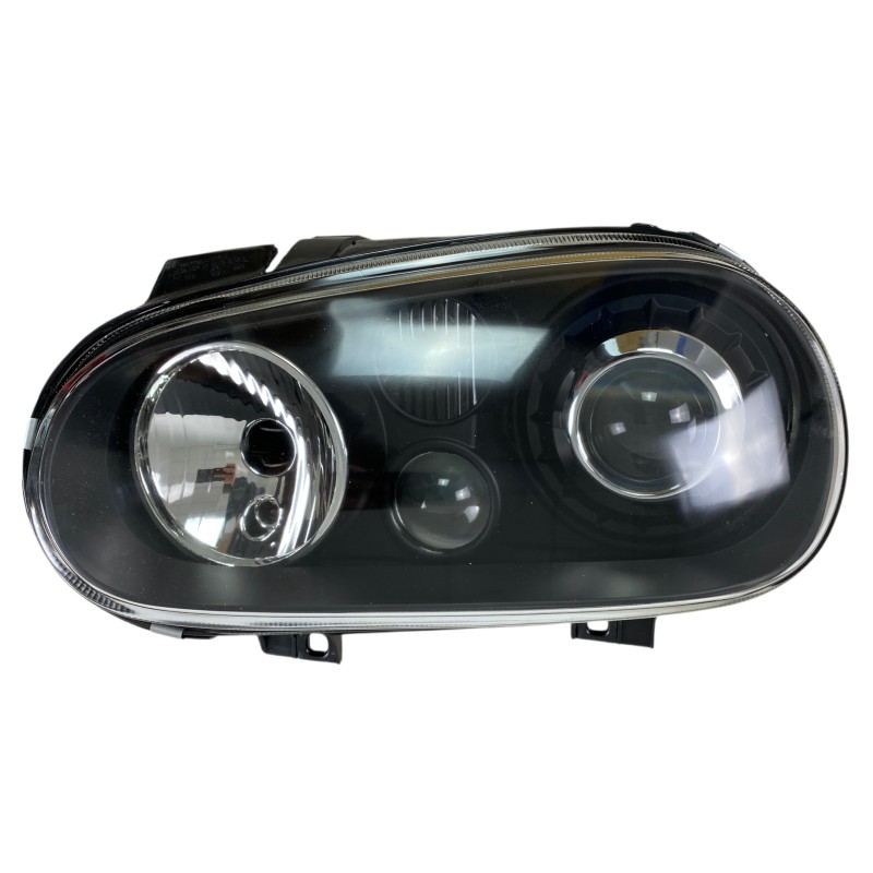 Φανάρια εμπρός Vw Golf IV R32 - μαύρα , χωρίς λάμπες (Η7) - σετ 2τμχ.