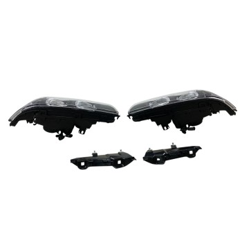 Φανάρια εμπρός BMW E39 (1995-2000) angel eyes - μαύρα , χειρ.ρύθμιση , χωρίς λάμπες (Η7) - σετ 2τμχ.