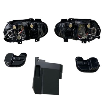 Φανάρια εμπρός Vw Golf IV R32 - chrome , χωρίς λάμπες (Η7) - σετ 2τμχ.