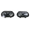 Φανάρια εμπρός Vw Golf IV R32 angel eyes - μαύρα , χωρίς λάμπες (Η7) - σετ 2τμχ.