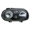 Φανάρια εμπρός Vw Golf IV R32 angel eyes - μαύρα , χωρίς λάμπες (Η7) - σετ 2τμχ.