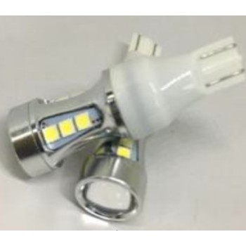 Led λάμπα τύπου T10 με 18 led 3030 και προτζέκτορα - CANBUS - 1τμχ. Led λάμπα τύπου T10 με 18 led 3030 και προτζέκτορα - CANBUS - 1τμχ.