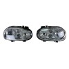 Φανάρια εμπρός Vw Golf IV R32 angel eyes - chrome , χωρίς λάμπες (Η7) - σετ 2τμχ.