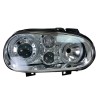 Φανάρια εμπρός Vw Golf IV R32 angel eyes - chrome , χωρίς λάμπες (Η7) - σετ 2τμχ.