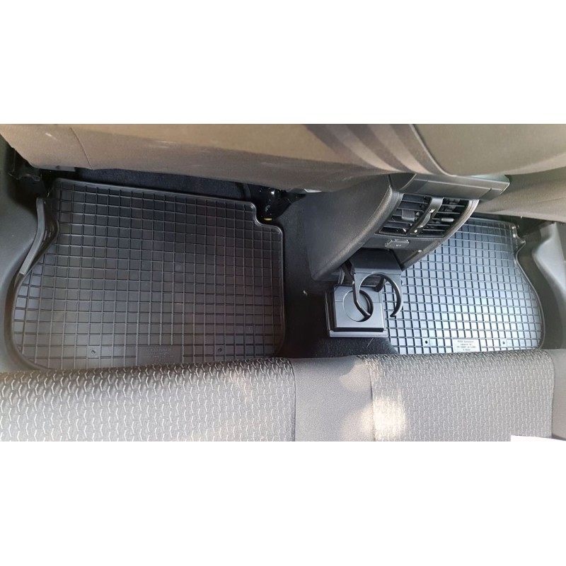 Λαστιχένια πατάκια VW Caddy (2003-2020) - για τα πίσω καθίσματα - 2τμχ., Petex