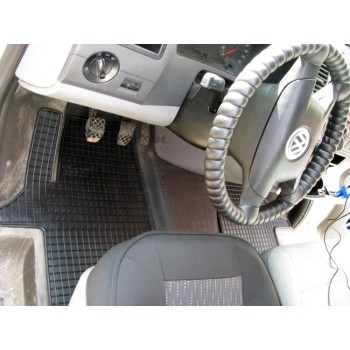 Λαστιχένια πατάκια VW Transporter T5 (2003-2015) / T6 (2015+) - 3 θέσιο - 2τμχ., Petex