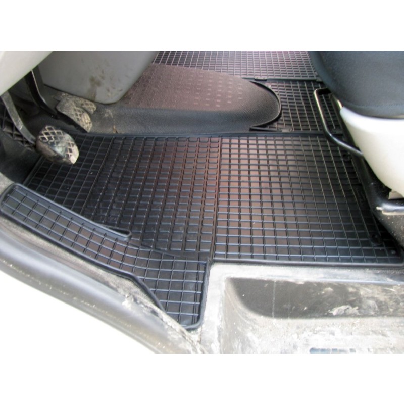 Λαστιχένια πατάκια VW Transporter T5 (2003-2015) / T6 (2015+) - 3 θέσιο - 2τμχ., Petex