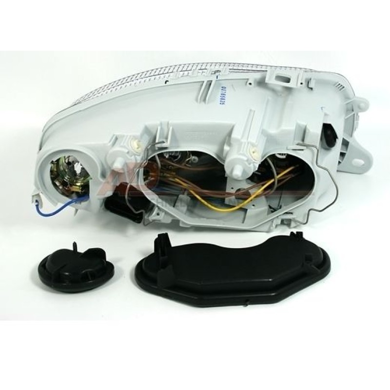 Φανάρια εμπρός Alfa Romeo 147 (2001-2004) - , μαύρα , χωρίς λάμπες (Η7/H1) - σετ 2τμχ.