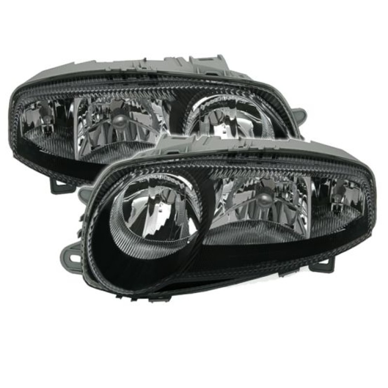 Φανάρια εμπρός Alfa Romeo 147 (2001-2004) - , μαύρα , χωρίς λάμπες (Η7/H1) - σετ 2τμχ.