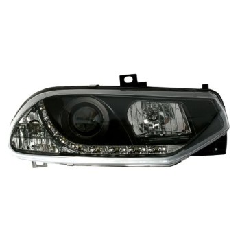 Φανάρια εμπρός Alfa Romeo 156 (1997-2003) led - μαύρα , με λάμπες (Η1) - σετ 2τμχ. Φανάρια εμπρός Alfa Romeo 156 (1997-2003) led - μαύρα , με λάμπες (Η1) - σετ 2τμχ.