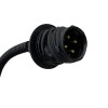 Φανάρια εμπρός BMW E36 (1991-1999) 4d sedan angel eyes - black , με λάμπες (Η1) - σετ 2τμχ.